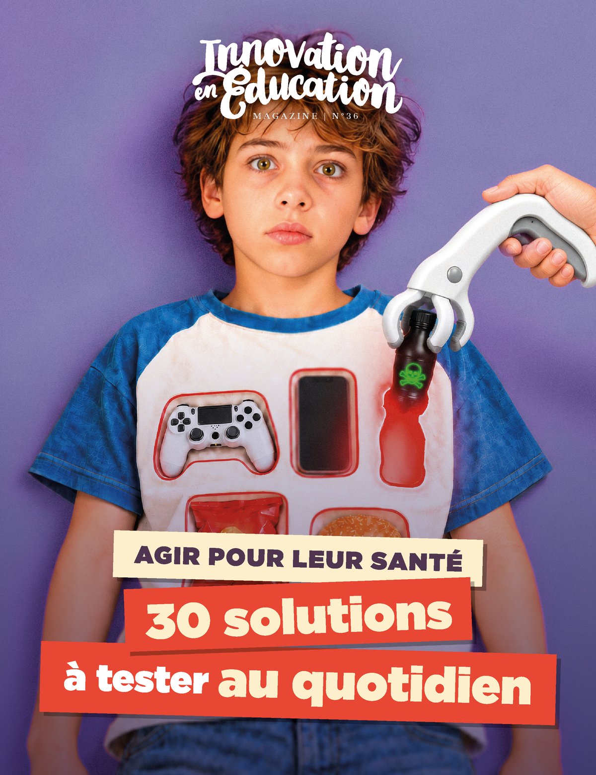 Couverture Innovation en Éducation n°36 : Agir pour leur santé